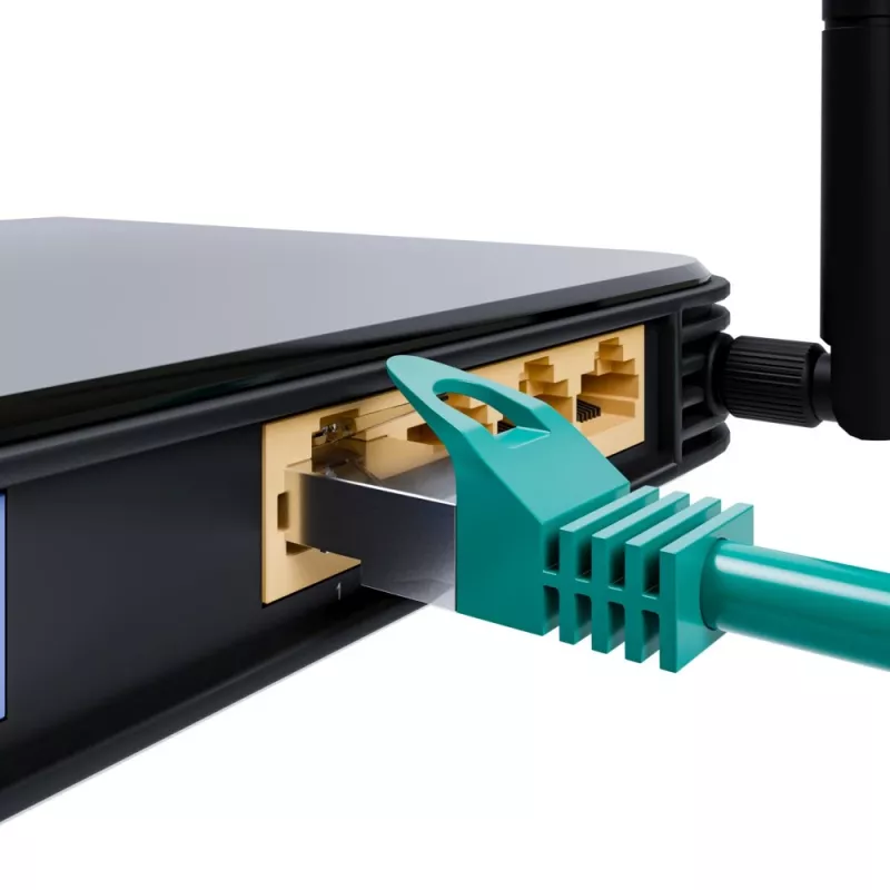 Extralink Cat.6 FTP 2m LAN jungiamasis laidas, varinis tinklo kabelis, vytos poros 1 Gbit/s