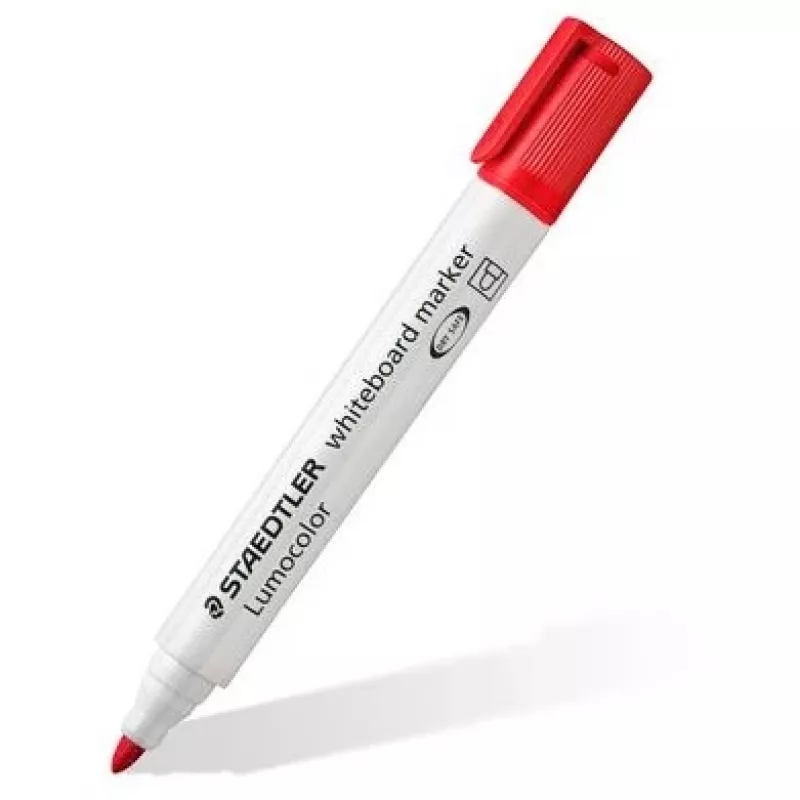 Markeris Staedtler Lumocolor 351 baltos lentos, 6 vnt., kulkos formos antgalis