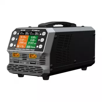 SkyRC PC1080neo dviejų kanalų ličio baterijų kroviklis