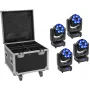 Apšvietimo šviestuvas EUROLITE TMH-H240 Beam Wash Flower Effect 4x – LED efektinis šviestuvas, kompaktiškas įrenginys