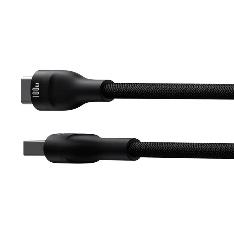Baseus Flash 2 USB A į USB C greito įkrovimo laidas 2 m 100 W juodas