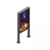 Signalinio ekrano gaubtas Edbak POK101 Plieninis Juodas Portretinis 862x200x1981mm