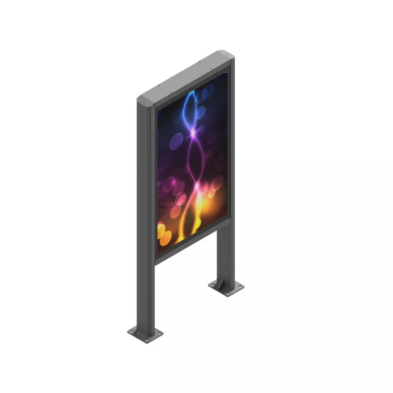 Signalinio ekrano gaubtas Edbak POK101 Plieninis Juodas Portretinis 862x200x1981mm