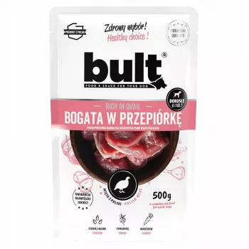 BULT turtingas putpelių - šlapias šunų maistas - 500g