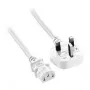 Microconnect PE090420W maitinimo laidas baltas 2 m G tipo kištukas C13 jungtis