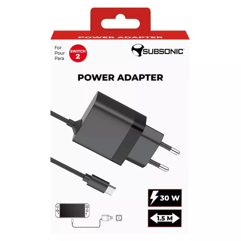 Maitinimo adapteris SUBSONIC SA5713 jungikliui 1/2 15V 2,5A