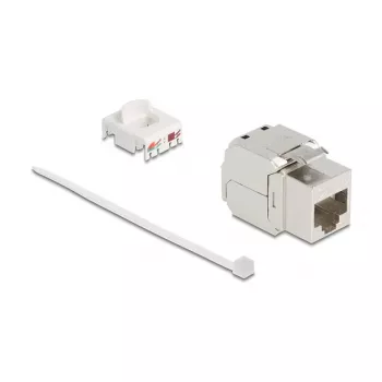 DeLOCK 90683 Lyties keitiklis RJ45 LSA sidabrinis