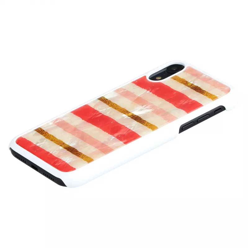 Apsauginis dėklas išmaniesiems telefonams iKins, skirtas iPhone XR, Short Cake dizainas, baltas