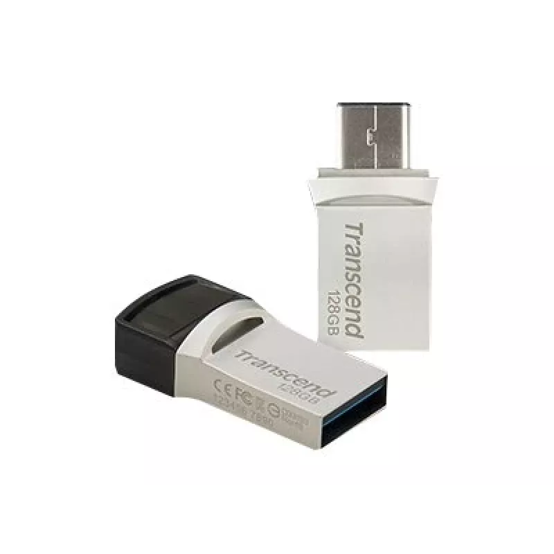 Transcend JetFlash 890 TS128GJF890S 128GB USB 3.1 (Gen 1) atmintinė su USB Type-C ir Type-A jungtimis