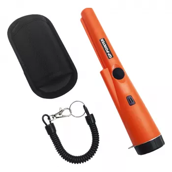 Nešiojamas metalo detektorius Extralink GP-Pointer SA-980 oranžinis – taškinis zondas smulkiems metaliniams objektams aptikti
