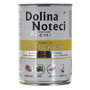 Šlapias šunų ėdalas Dolina Noteci Premium Adult Jautiena Vištiena Kiauliena 400 g, be glitimo, be konservantų