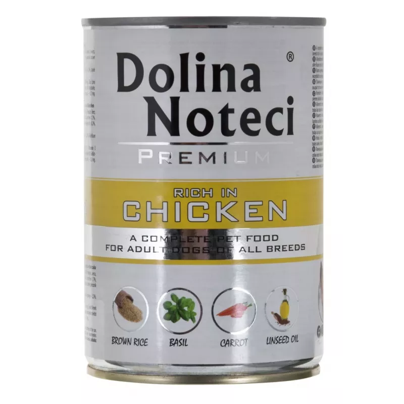 Šlapias šunų ėdalas Dolina Noteci Premium Adult Jautiena Vištiena Kiauliena 400 g, be glitimo, be konservantų