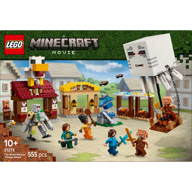 LEGO MINECRAFT 21273 Ghast balionų kaimo ataka