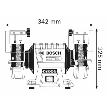 Stalinis galandimo staklių FI 150/20 mm 350 W GBG 35-15 BOSCH