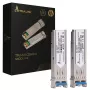 Extralink SFP modulis SFP 1.25G 2 vnt., 1.25Gbps, LC/UPC, 1310nm, 20km, vienmodis, DOM (skirtas HP/Aruba)