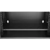 EXTRALINK LITE 4U 530×400 sieninis stelažinis korpusas juodas su lentyna
