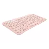 Belaidė Bluetooth klaviatūra Logitech K380 Multi-Device, rožinė, QWERTZ