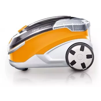 Cikloninis dulkių siurblys THOMAS Aqua + Pet & Family 1.8 L — sausas ir šlapias, 1700 W, oranžinis/pilkas