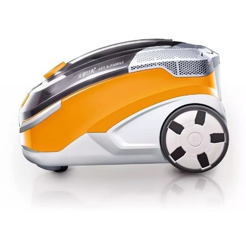 Cikloninis dulkių siurblys THOMAS Aqua + Pet & Family 1.8 L — sausas ir šlapias, 1700 W, oranžinis/pilkas