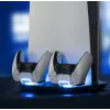 EgoGear SCC5-P5-WH Įkrovimo sistema, PlayStation 5, balta, laidinė, 258 mm, 53 mm