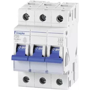 DOEPKE Automatinis jungiklis C25A DLS-6H-C25-3-6-KA 6kA 3-polių 400V C charakteristika DLS-6H-C25-3-6-KA (09914295)
