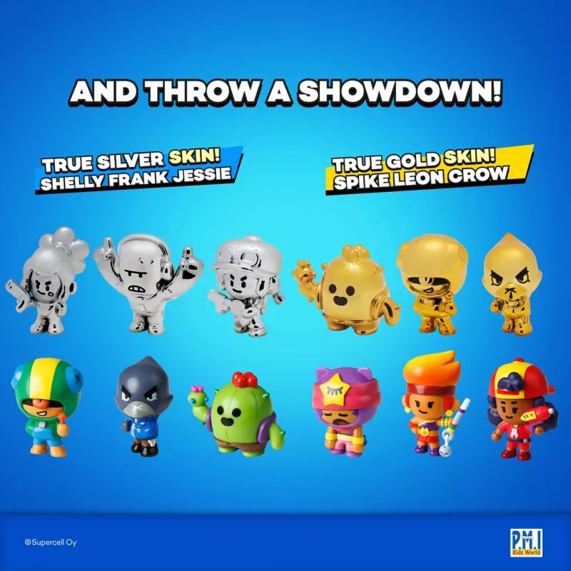 BRAWL STARS S1 FIGŪRĖLĖS - 8 VIENETŲ DELIKSĖ DĖŽUTĖ VER.C