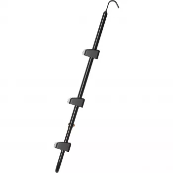 Kopėtėlės prie batuto HUDORA universal 70–100 cm, juodos, reguliuojami saugos laipteliai