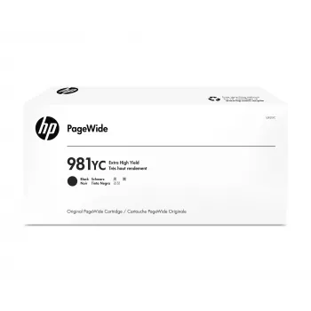 Originalus HP 981YC kasetė, juoda, itin didelės išeigos, skirta PageWide – 21 000 puslapių