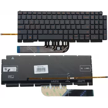 Dell KB316106 klaviatūra, skirta Dell Inspiron G15, su apšvietimu