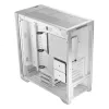 Modecom Volcano Expanse S vidutinio dydžio (Midi Tower) kompiuterio korpusas, ATX/micro-ATX/mini-ITX, grūdintas stiklas, USB-C, vaizdo plokštė iki 430 mm, baltas