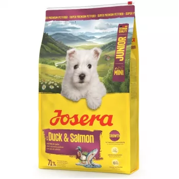 Sausas šunų ėdalas JOSERA Mini Junior Duck & Salmon 900 g