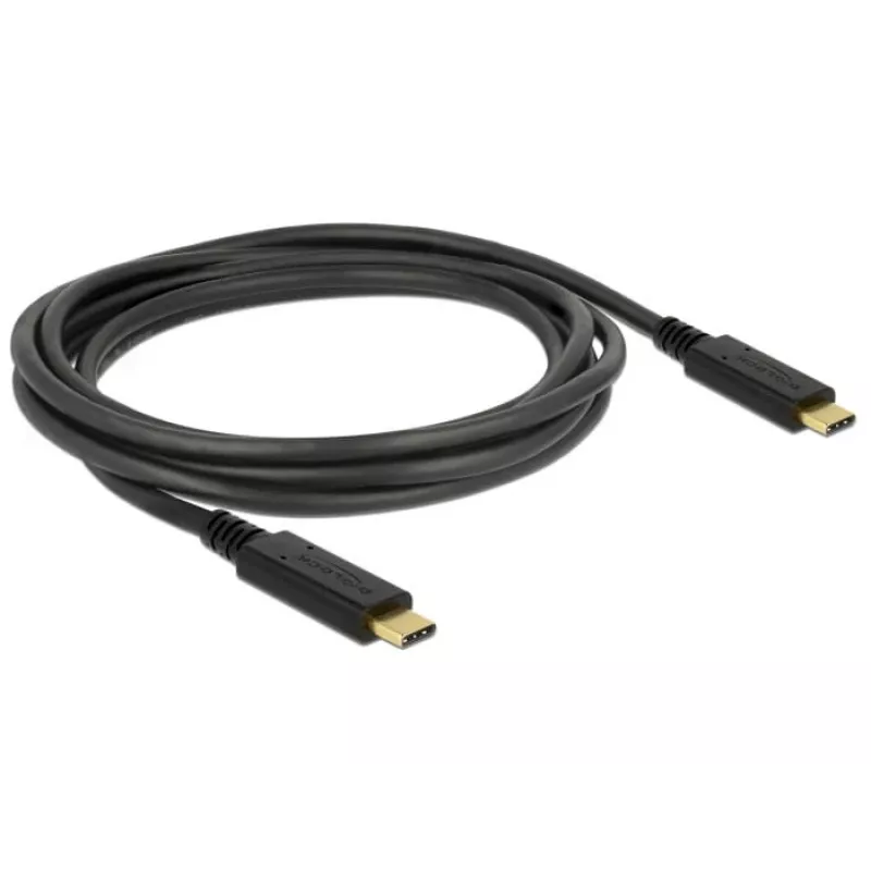 USB laidas DeLOCK 83668 USB 3.2 Gen 1 2m USB C juodas