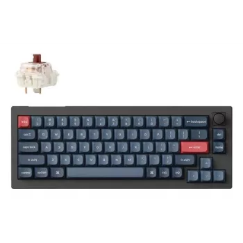 Mechaninė klaviatūra Keychron V2 MAX su Gateron Jupiter Brown jungikliais, juoda, US išdėstymas
