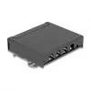 Pataisų skydelis DELOCK Mini Desktop RJ45 4 prievadų Cat.6A ekranuotas, juodas, metalinis, 90×22×93 mm
