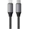 Satechi ST-TCL10M USB-C į USB-C/Lightning laidas, 0,25 m, juodai pilkas