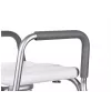 Kėdė dušui ActionMed KP300AM su atlošu ir porankiais, polipropilenas, reguliuojamas aukštis 43–56 cm, sėdynė 40×33 cm, max svoris 110 kg