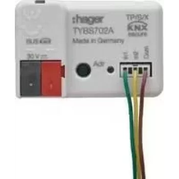 Hager HAG TYBS702A Dvejopas įėjimas 2 kanalų, po tinku, KNX (TYBS702A)