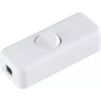 Rocker switch Bachmann 924.037 1P baltas — 61×23×15 mm