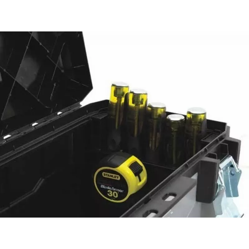 Stanley 1-95-616 dėžutė smulkioms detalėms ir įrankiams, juoda, pilka