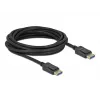 Delock DisplayPort kabelis - DisplayPort (M) į DisplayPort (M) - DisplayPort 2.0 - 2,0 m - palaiko 10K 60 Hz (10 240 x 4320) - Juoda (80262)