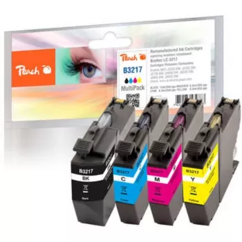 Peach Multi Pack su lustu, suderinamas su Brother LC-3217VALP