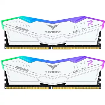 Teamgroup Delta RGB 32 GB (2x 16 GB) DDR5-6000 CL30 atminties rinkinys, baltas
