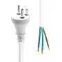 ProXtend maitinimo laidas Type K į atvirą galą baltas 20m 250V 16A