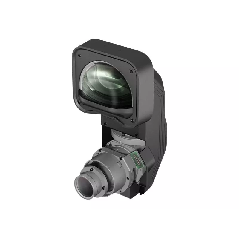 Projekcinis objektyvas Epson ELPLX01S – fiksuotas židinio nuotolis 5,8 mm, fiksuota diafragma f/1,9, suderinamas su pasirinktais Epson projektoriais