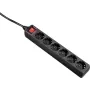 Hama 00047760 6-šakių maitinimo paskirstymo blokas (PDU), juodas