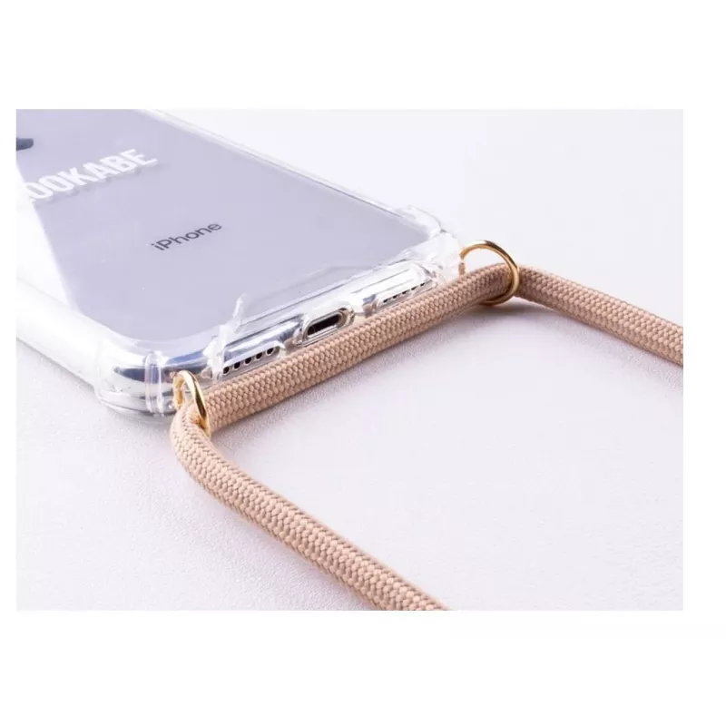 Dėklas ant kaklo iPhone Xs Max Lookabe auksinė matinė apdaila