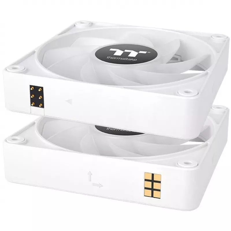 Ventiliatoriaus rinkinys Thermaltake CT140 EX Reverse ARGB Sync Baltas 3 vnt.