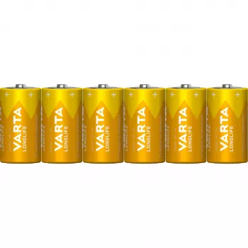Vienkartinė baterija Varta 4114 C šarminė, 6 vnt.