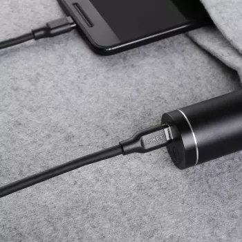 USB-C kabelis Aukey CB-CC1P 1 m, 60W PD, USB-C į USB-C