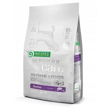 Sausas ėdalas šuniukams Nature’s Protection Superior Care White Dogs Grain Free Junior Salmon 10 kg